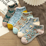 Chaussettes en coton gaufré vintage