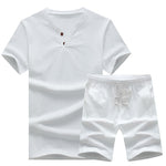 Ensemble de t-shirts en lin décontractés et amples