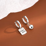 Boucles d'Oreilles Alphabet Porte-bonheur