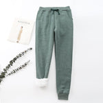 Pantalon de Survêtement Chaud en Cachemire D'hiver