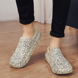 Chaussures d'Intérieur en Coton Peluche Chaud pour Hommes