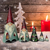 Poupées gigognes en bois gnome scandinave faites à la main (5 pièces)
