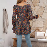 Haut Tunique à Manches Bouffantes