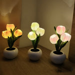 Lampe de table LED de Tulip Veilleuse Fleurie