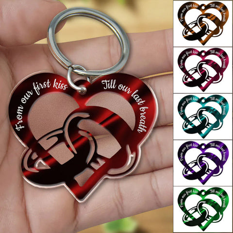 Porte-clés coeur personnalisé