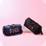 Sac de fitness en nylon rose