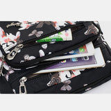 Sac à main à bandoulière en nylon multi-poches pour femme