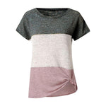 T-shirt à Manches Courtes d'épaule Diagonal - ciaovie