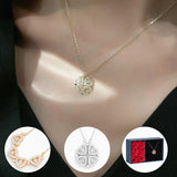 Collier de trèfle à quatre feuilles plié de manière créative