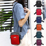 Sac à bandoulière tendance à trois couches pour femme