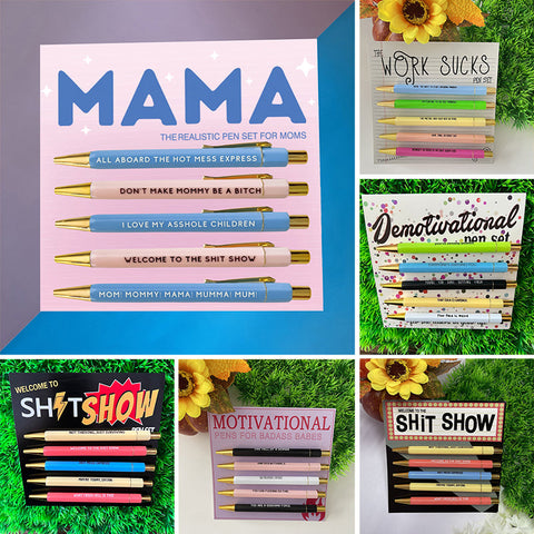 Sets de stylos avec différents thèmes