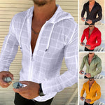 T-shirt zippé à carreaux