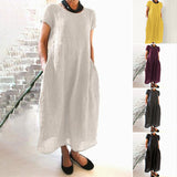 Robe ample couleur unie