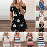 Robe à glissière à imprimé mode