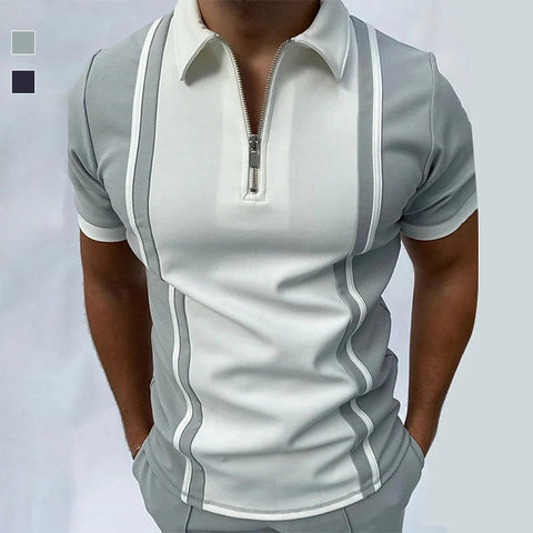 T-shirt Polo Bloc de Couleur