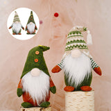 Figurine Elfe de Noël Vert Vieil Homme Sans Visage