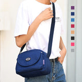 Nouveau sac à bandoulière monochrome imperméable