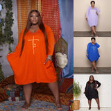 Robe De Lettre De Couleur Unie