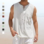 Gilet homme uni avec cordon de serrage