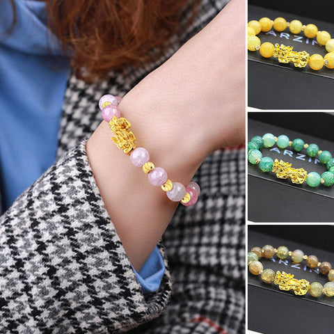 Bracelet d'obsidienne Pi Xiu 3D