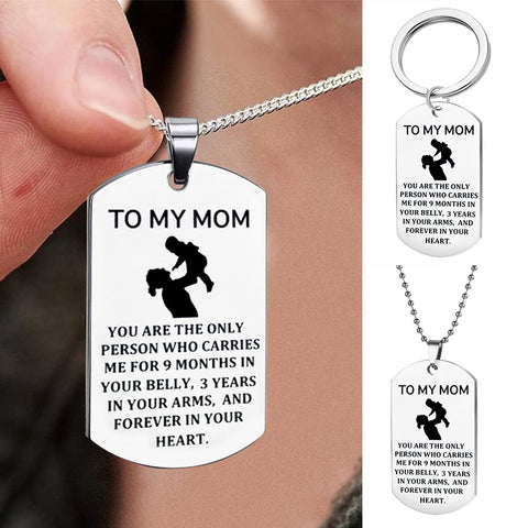 TO MY MOM Porte-clés, Collier