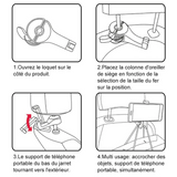 Support d'appui-tête crochet de voiture