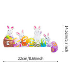 Ornement de porte d'oeuf de lapin de Pâques