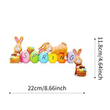 Ornement de porte d'oeuf de lapin de Pâques