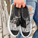 Baskets décontractées patchwork pour dames