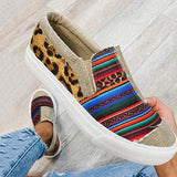Baskets décontractées patchwork pour dames