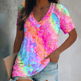 T-shirt imprimé à manches courtes pour femme