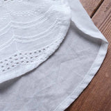 Chemisier bohème décontracté à manches courtes avec broderie