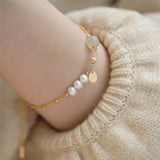 Bracelet Hetian Jade Élégant et Charmant