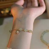 Bracelet Hetian Jade Élégant et Charmant