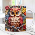 Tasse à imprimé hibou