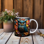 Tasse à imprimé hibou
