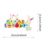 Ornement de porte d'oeuf de lapin de Pâques