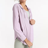 Chemise de protection solaire de sport de couleur unie