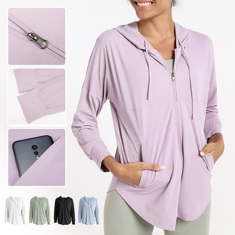 Chemise de protection solaire de sport de couleur unie