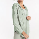 Chemise de protection solaire de sport de couleur unie