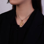 Collier Coeur Clé Couple