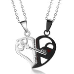 Collier Coeur Clé Couple