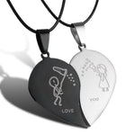 Collier Coeur Clé Couple