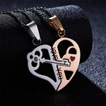 Collier Coeur Clé Couple