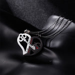 Collier Coeur Clé Couple