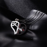 Collier Coeur Clé Couple