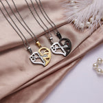 Collier Coeur Clé Couple