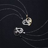 Collier Coeur Clé Couple