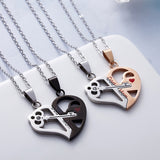 Collier Coeur Clé Couple