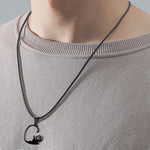 Collier Couple Chat Coeur
